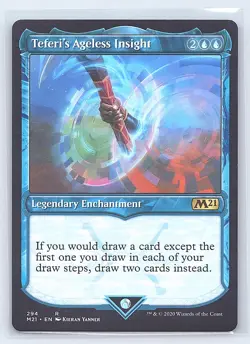TEFERI'S AGELESS INSIGHT (SHOWCASE) 294 CORE SET 2021 MAGIC: THE GATHERING NM - Image 1