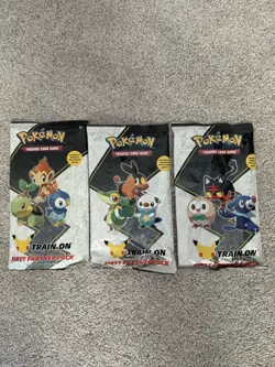 Pokemon TCG First Partner Pack (Lot Of 3) - Sinnoh/Unova/Alola 🔥NEW/SEALED🔥 820650809620 - Image 1