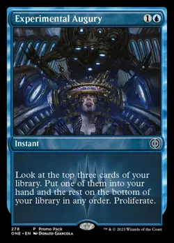 MTG Experimental Augury - Foil - Dark Frame Promo Pack, NM-Mint, English Promo P - Image 1