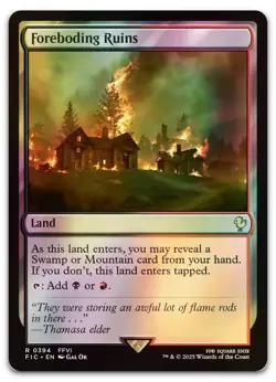 Foreboding Ruins (Surge Foil) #394 (NM) Final Fantasy FIC Magic MTG - Image 1