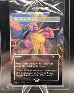 Swords to Plowshares (Borderless) (Magazine Insert) Media Promos Foil Sealed - Image 1