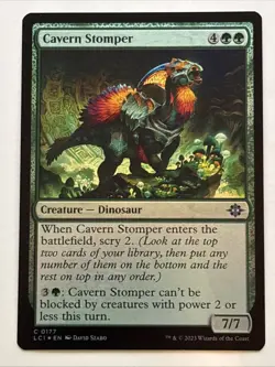 MTG The Lost Caverns of Ixalan Cavern Stomper Foil 0177 NM - Image 1