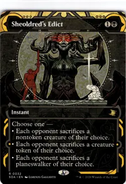 Sheoldred's Edict #32 Secrets of Strixhaven: Mystical Archive Ext. Art Reg. Rare - Image 1