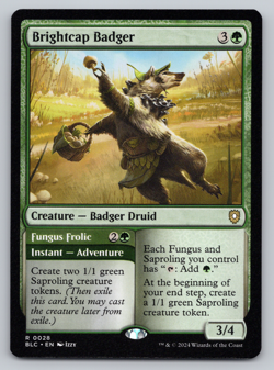 Brightcap Badger - Commander: Bloomburrow MTG - Image 1