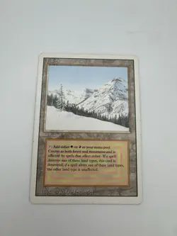 MTG- Taiga, Dual Land, LP, Revised Edition English - Image 3