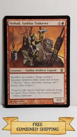 Slobad, Goblin Tinkerer Darksteel ...sku: DB404 - Image 1