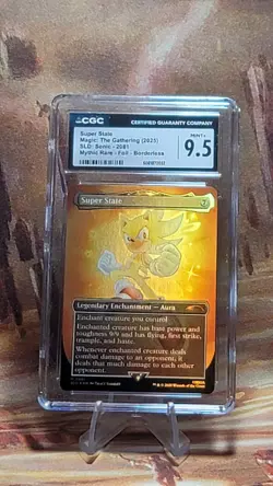 MTG Super State 🌈 Foil 2025 SLD Sonic Friends & Foes Borderless CGC 9.5 - Image 1