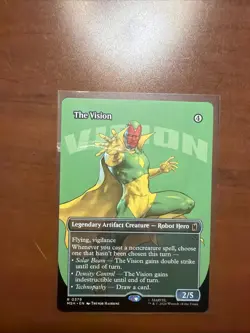 The Vision (Borderless) Marvel Super Heroes Foil Magic The Gathering - Image 1