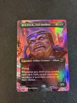 M.O.D.O.K. Evil Intellect Borderless Foil 509 Marvel Super Heroes MTG - Image 1