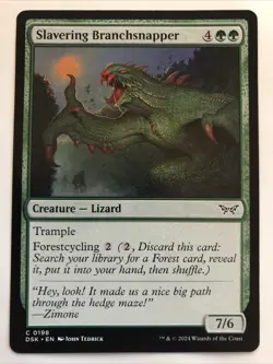 MTG Duskmourn: House of Horror Slavering Branchsnapper 0198 NM - Image 1