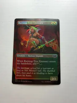 Burning-Tree Emissary Borderless Double Masters 2022 Magic The Gathering Foil LP - Image 1