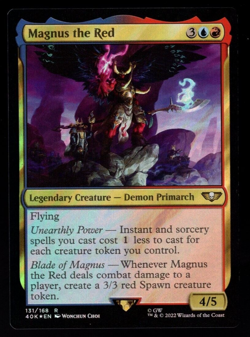 Magnus the Red 131/168 Rare Surge Foil Warhammer 40K MTG Near Mint - Image 1