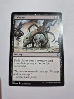 Magic the Gathering MTG - Exhume - Jumpstart JMP - NM - Image 1
