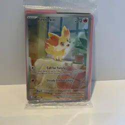 Pokemon TCG Chaos Rising Black Star Promo Fennekin MEP EN 080 sealed Promo - Image 1