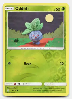 Oddish 6/214 Common Unbroken Bonds Pokemon Reverse Holo NM - Image 1
