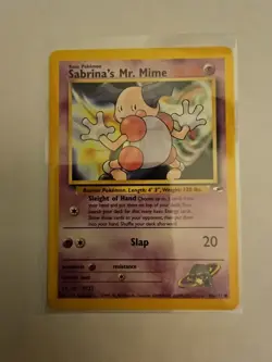 Pokemon TCG Sabrina's Mr. Mime Gym Heroes Card 94/132 Unlimited Common - Image 1