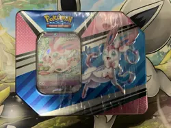 Pokemon TCG V Heroes Tin Sylveon V Evolving Skies Factory Sealed New - Image 2