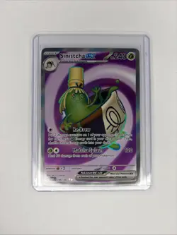 Pokemon Sinistcha ex 189/167 Twilight Masquerade Ultra Rare Full Art Holo NM/M - Image 1