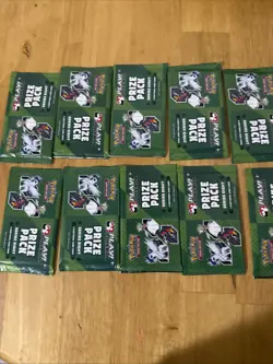 Pokemon TCG Series Eight Prize Pack Lot - 11 Sealed Packs - Image 3