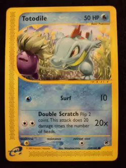 Totodile 134/165 Pokemon Trading Card Game eCard Expedition Near Mint TCG NM - Image 1