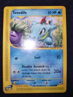 Totodile 134/165 Pokemon Trading Card Game eCard Expedition Near Mint TCG NM - Image 2