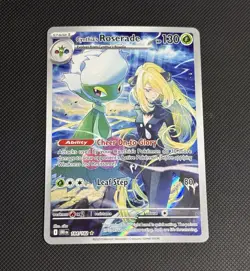 Pokemon TCG Cynthia's Roserade 184/182 SV10 Illustration Rare Holo EN 2025 - Image 1