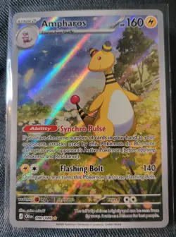 Pokemon Ampharos 090/086 Illustration Rare Chaos Rising Holo Ultra Rare Card NM - Image 1