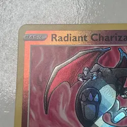 Pokemon TCG POKEMON GO Radiant Charizard Holo Rare 011/078 Shiny Charizard NM - Image 2