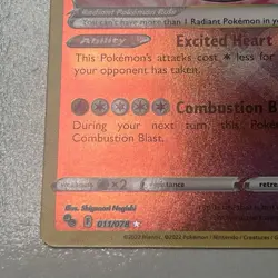Pokemon TCG POKEMON GO Radiant Charizard Holo Rare 011/078 Shiny Charizard NM - Image 5