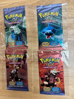 Pokemon EX Team Magma Vs Team Aqua Booster Pack Art Set - Sealed - Image 1
