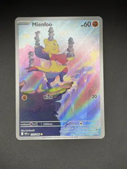 Mienfoo 133/086 White Flare Illustration Rare Near Mint Pokemon Card TCG - Image 1