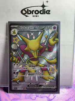 The Pokemon Company Alakazam ex 215/091 SV Paldean Fates Shiny UR Holo Eng 310HP - Image 1
