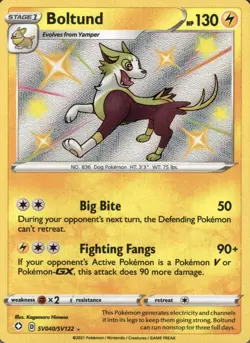 Boltund SV040/SV122 Shiny Rare Shining Fates Shiny Vault Pokemon Holo Near Mint - Image 1