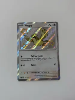 Shinney Pokemon Card Game TCG Pidgey Paldean Fates 196/091 Holo - Image 1