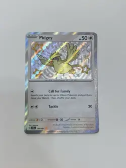 Shinney Pokemon Card Game TCG Pidgey Paldean Fates 196/091 Holo - Image 2