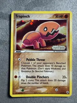 Pokemon TCG Legend Maker 2006 Trapinch 67/92 Reverse Stamped Holo - Image 1