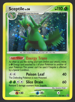 Pokemon Sceptile Stormfront Holo Card 10/100 LP - Image 1