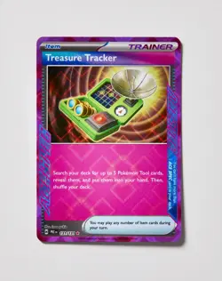 Treasure Tracker 131/131 Holo ACE SPEC Rare Prismatic Evolutions Pokemon NM - Image 1