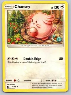 Chansey 46/68 Uncommon Hidden Fates Pokemon Near Mint - Image 1
