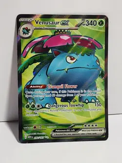Pokemon Venusaur ex 182/165 Ultra Rare Scarlet & Violet 151 TCG Holofoil - Image 1