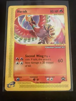 Pokemon Ho-oh [Pokemon Center NY] 52/53 Wotc Black Star Promo Regular - Image 1