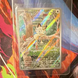 Pokemon TCG Meowth 106/094 Me02: Phantasmal Flames Illus Rare Full Art Holo EN - Image 1