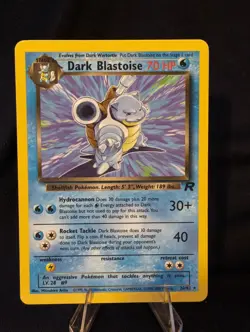 Pokemon Dark Blastoise 20/82 WotC Team Rocket Unlimited Regular Rare LP - Image 1