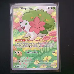 Shaymin 185/182 Illustration Rare Pokemon TCG Destined Rivals NM - Image 1