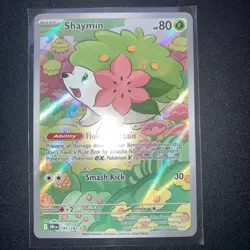 Shaymin 185/182 Illustration Rare Pokemon TCG Destined Rivals NM - Image 2