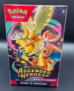 Pokemon TCG Booster Bundle Box Mega Evolution Ascended Heroes Dragonite 6+ 6pk - Image 1