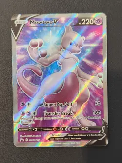 Mewtwo V SWSH229 Holo Black Star Promo Sword & Shield NM Condition Pokemon TCG - Image 1
