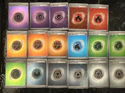 Pokemon TCG 151 Holo Energy Lot x17 With Multiple Swirls - Image 1