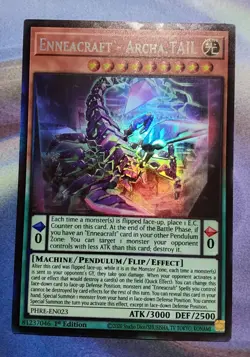 Yugioh Enneacraft - Archa.TAIL PHRE-EN023 Collector's Rare (CR) 1st Edition NM - Image 1