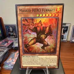 Yu-Gi-Oh Masked HERO Furnace MZMU-EN015 1st Ed English - Image 1